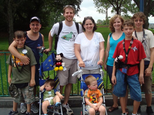 Pose with a Family from our Church